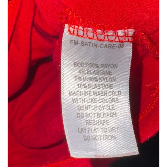 Gnw Lace Tank Layering Top Women's 1X Y2K Red Cami Camisole Stretch Fairy Grunge - Picture 4 of 6